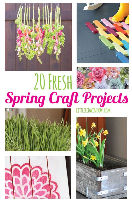20 Fresh Spring Craft Projects | littleredwindow.com