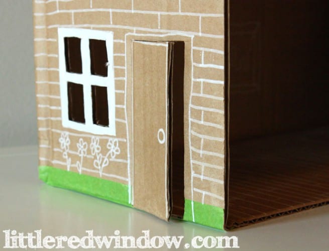 DIY Cardboard Box Toy House Little Red Window
