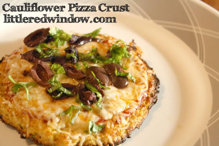 Cauliflower Pizza Crust at Little Red Window