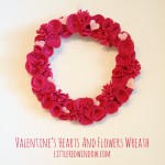Valentine's Hearts and Flowers Wreath