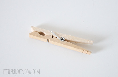 clothespin traced on paper