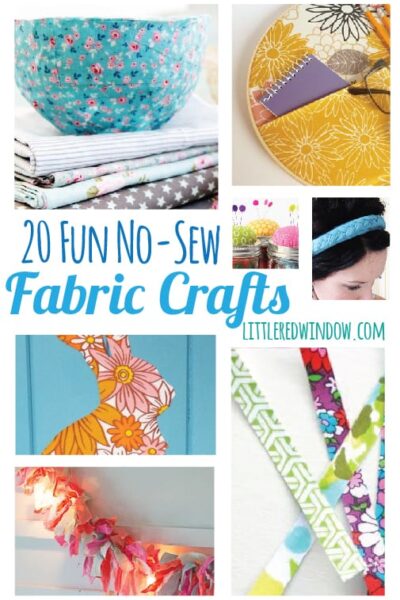 20 Fun No-Sew Fabric Crafts | littleredwindow.com