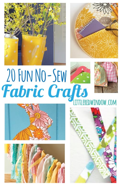20 Fun No-Sew Fabric Crafts | littleredwindow.com