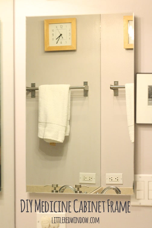 Diy Mirrored Medicine Cabinet Frame, How To Replace Bathroom Medicine Cabinet Mirror