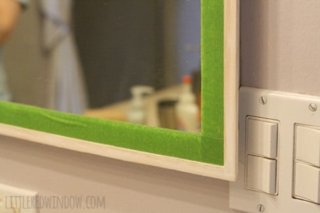 DIY Mirrored Medicine Cabinet Frame - Little Red Window