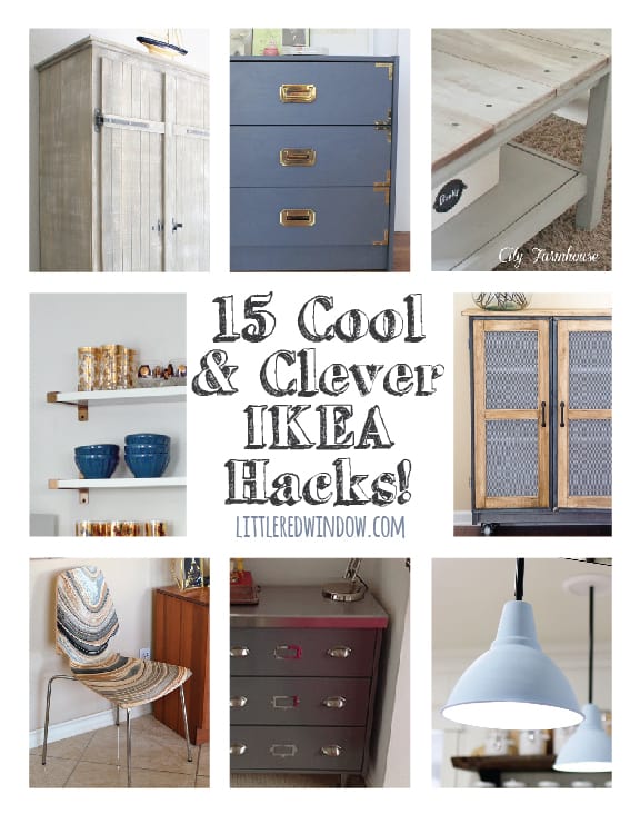 15 Cool & Clever Ikea Hacks! | littleredwindow.com
