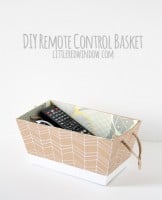 DIY Remote Control Basket