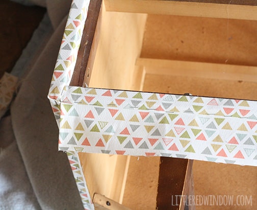 DIY Fabric Wrapped Dresser Tutorial | littleredwindow.com