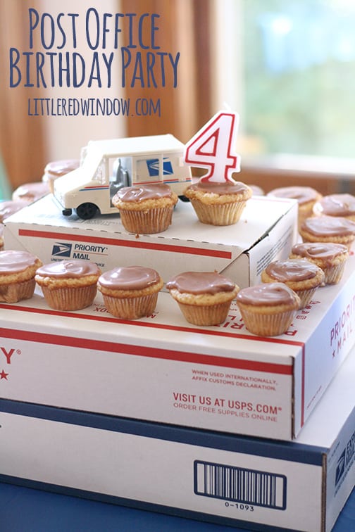 Post Office Birthday Party | littleredwindow.com | Tons of great ideas for your little mail carrier!