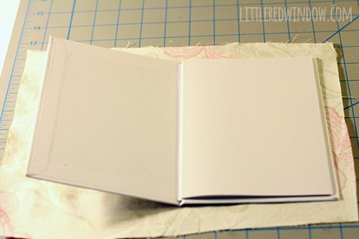 DIY Fabric Wrapped Notebook Tutorial | littleredwindow.com