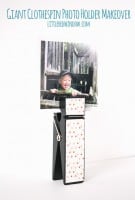 Giant Clothespin Picture Holder