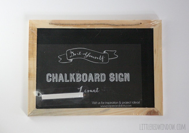 DIY Chalkboard Sign Makeover | littleredwindow.com | Makeover a  chalkoard into a cute sign for your entryway!