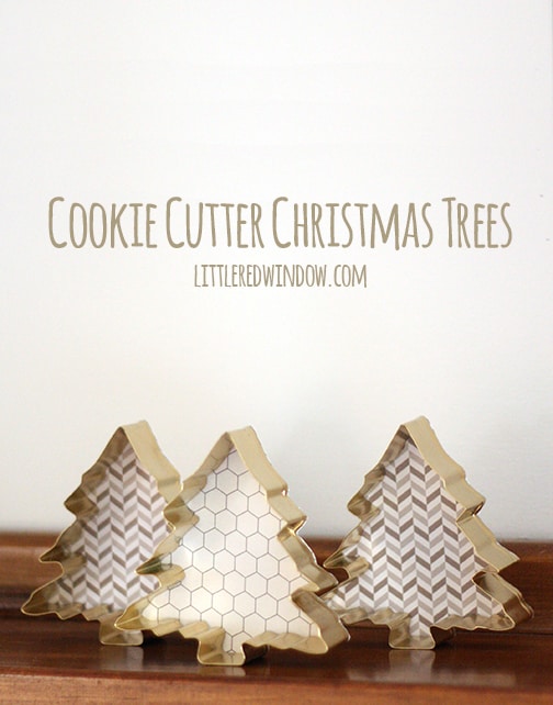 Cookie Cutter Christmas Trees | littleredwindow.com | These little trees are so cute but sooo easy to make!