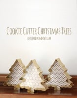 ombre glitter christmas trees