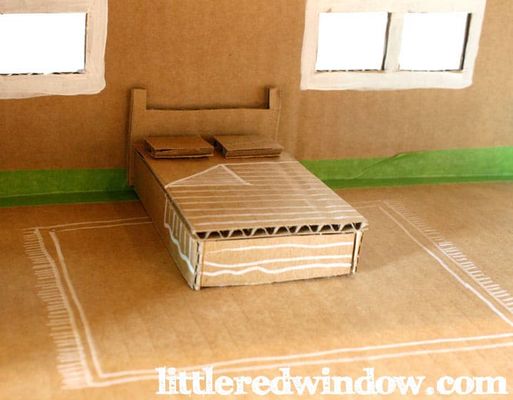 DIY Cardboard Box Toy Doll House, make an adorable play house out of an
