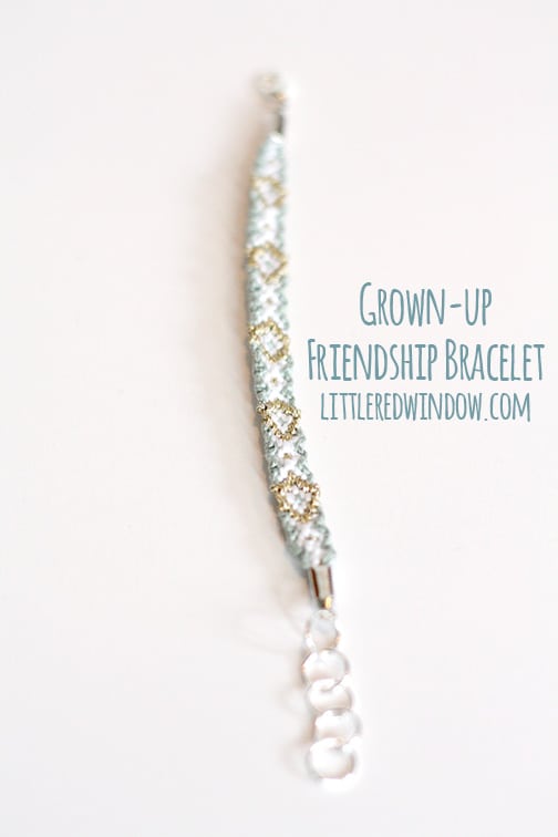 Grown-Up Friendship Bracelet  | littleredwindow.com  
