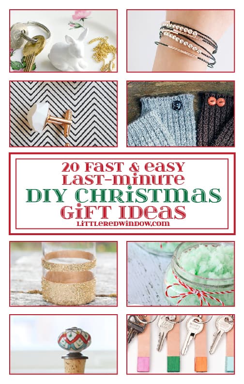 20 Fast & Easy Last-Minute DIY Christmas Gift Ideas| littleredwindow.com