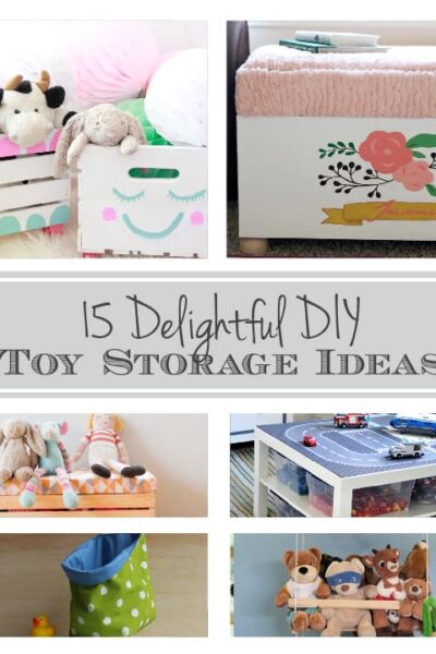 15 Delightful DIY Toy Storage Ideas to keep your house organized! | littleredwindow.com