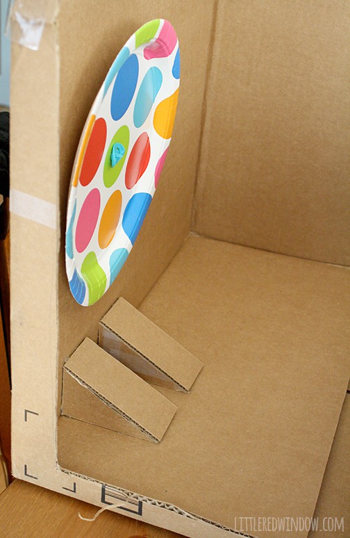 45 Minute Cardboard Box Car|  littleredwindow.com  |  Not all crafts have to be perfect and pinterest-worthy, this cardboard box car is fun to make WITH your kids and is done in less than an hour!