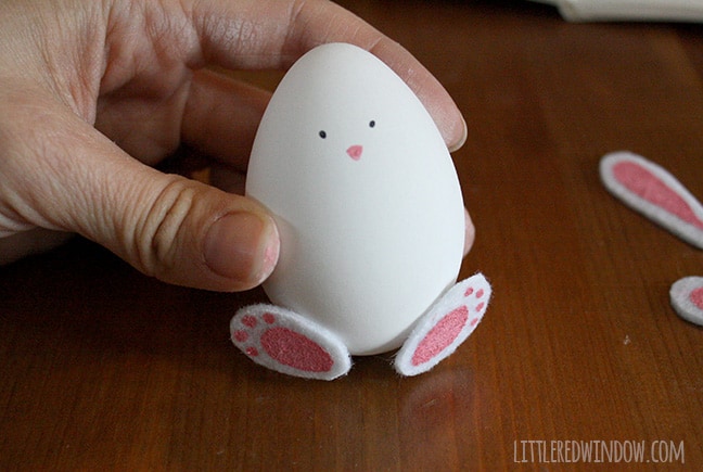 Easter Bunny Eggs | littleredwindow.com | These charming little bunnies are so easy to make!