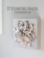 small 3d hanging wall flower