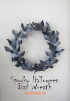 small halloween bat wreath