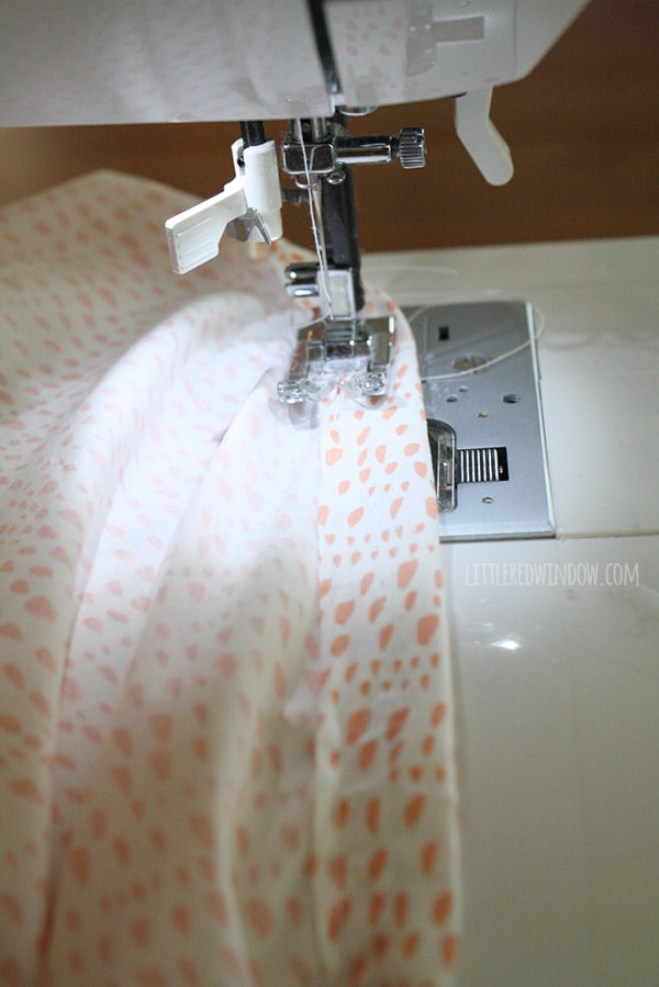 DIY Diaper Changing Pad Cover | littleredwindow.com | Sew your own changing pad cover in just a few easy steps!