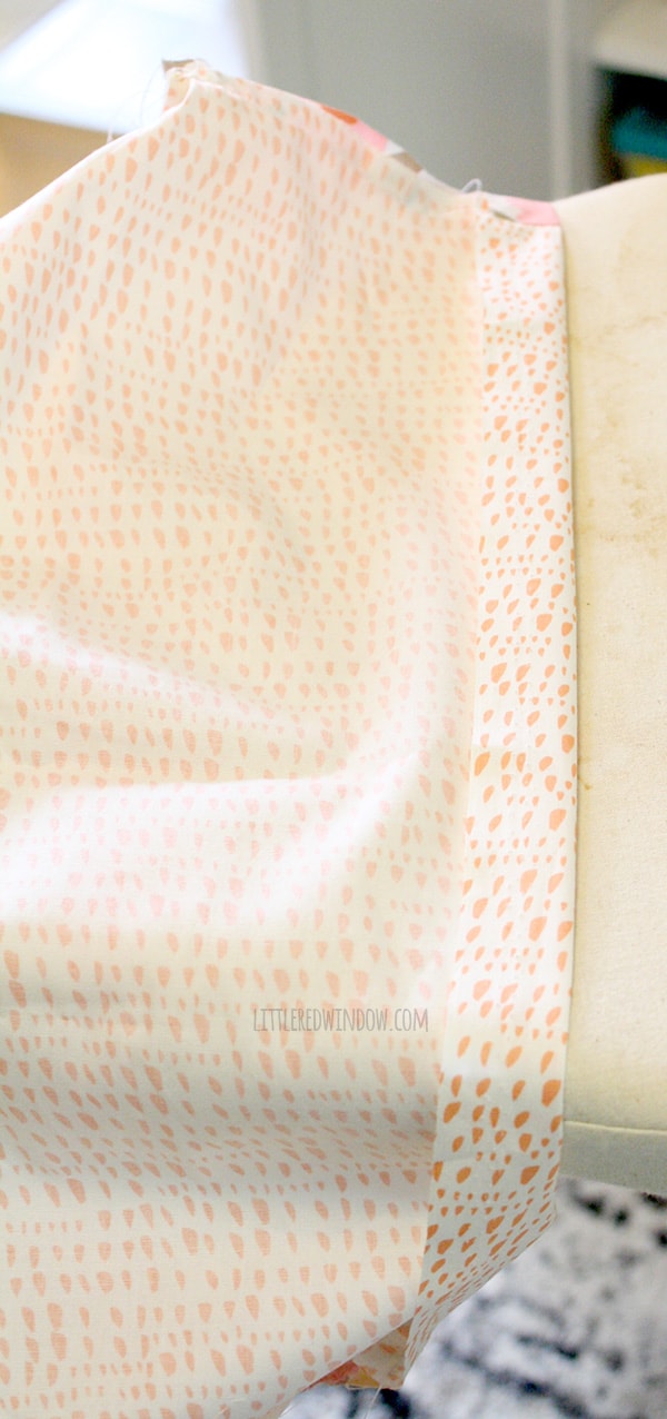 DIY Diaper Changing Pad Cover | littleredwindow.com | Sew your own changing pad cover in just a few easy steps!