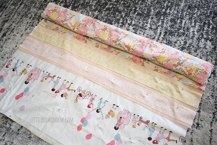 Simple Strip Crib Quilt| littleredwindow.com | This simple crib quilt is so much easier to make than it looks!