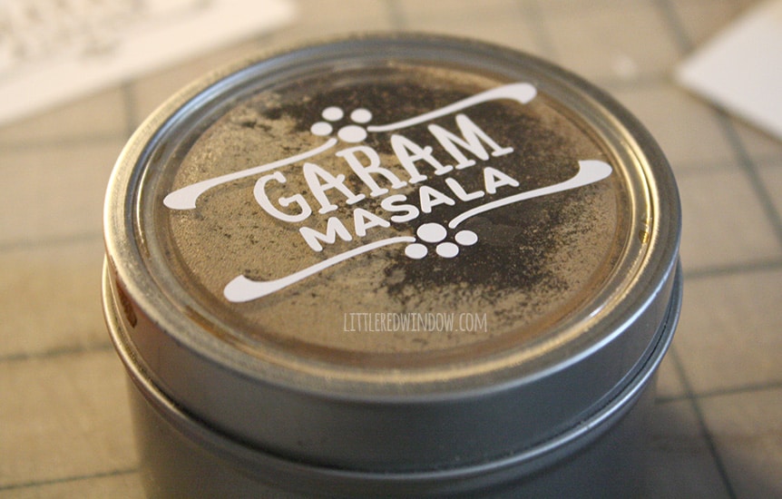 DIY Spice Jar Labels | littleredwindow.com | Make your own custom labels quickly and easily with vinyl! 