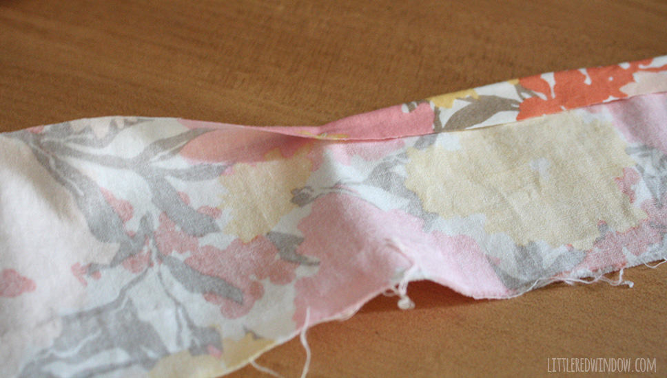 Fabric Ribbon Diaper Caddy Basket | littleredwindow.com