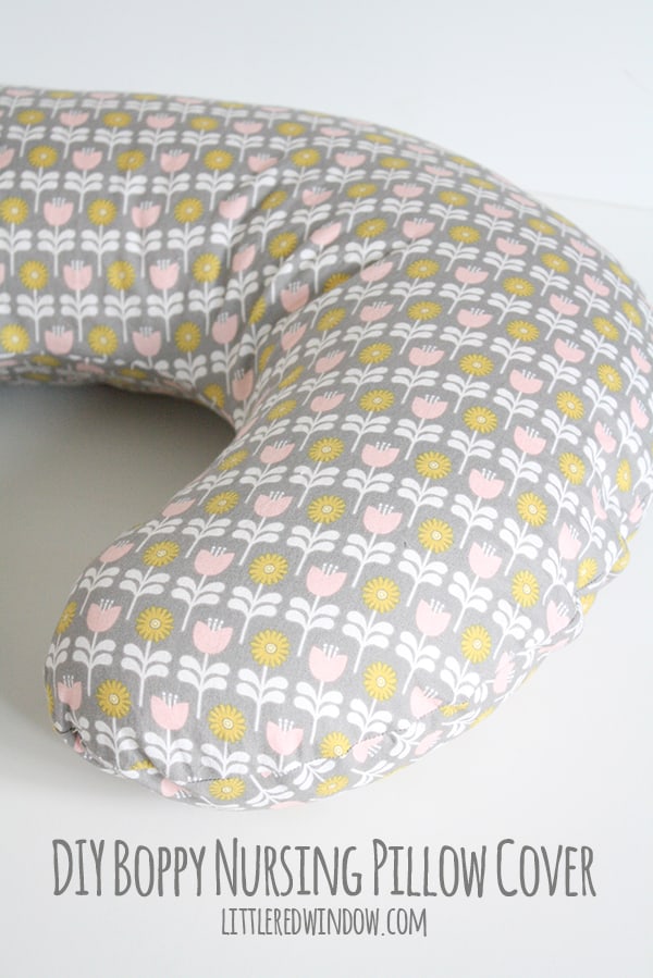 DIY Boppy Pillow Cover Pattern | littleredwindow.com | Sew your own nursing pillow cover, it's easy!