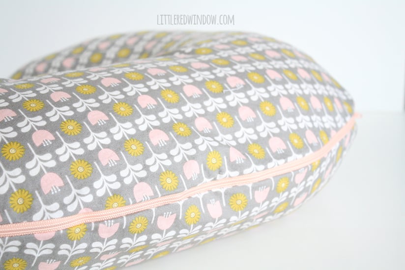 DIY Boppy Cover Pattern | littleredwindow.com | Sew your own nursing pillow cover, it's easy!