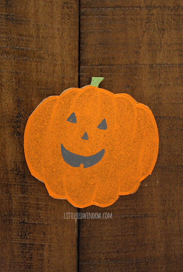 DIY Happy Halloween Pumpkin Coasters!  | littleredwindow.com