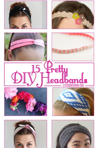 15 Pretty DIY Headbands! | littleredwindow.com