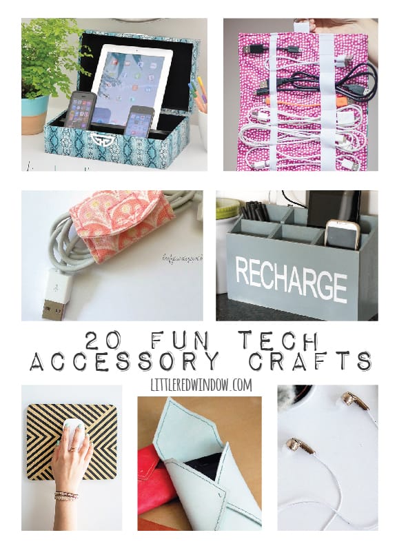 20 Fun Technology Accessory Crafts to liven up your boring office! | littleredwindow.com