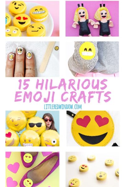 15 Hilarious and Clever Emoji Crafts! | littleredwindow.com