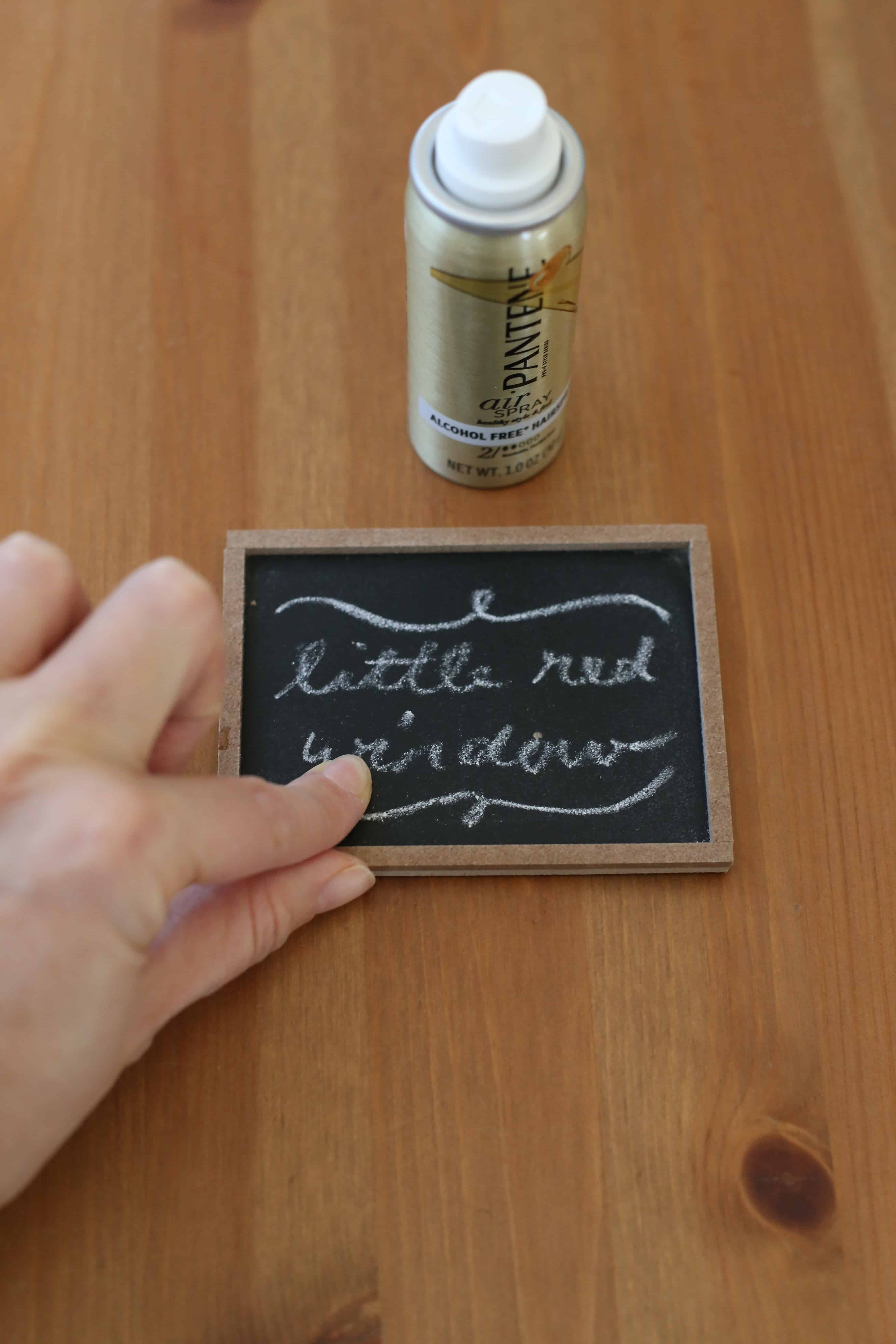 Learn how to save and protect your chalkboard drawings with this one simple trick! | littleredwindow.com