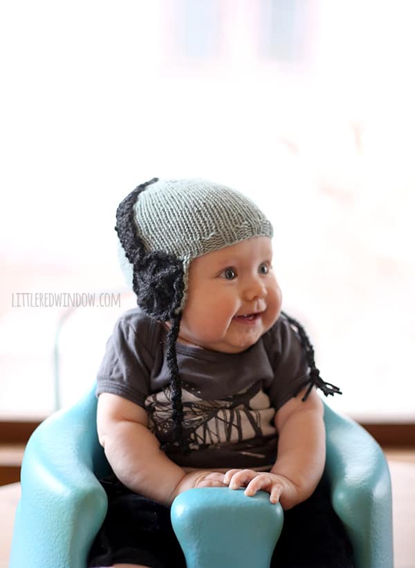 Baby Headphone Hat knitting pattern for newborns, babies & toddlers! | littleredwindow.com