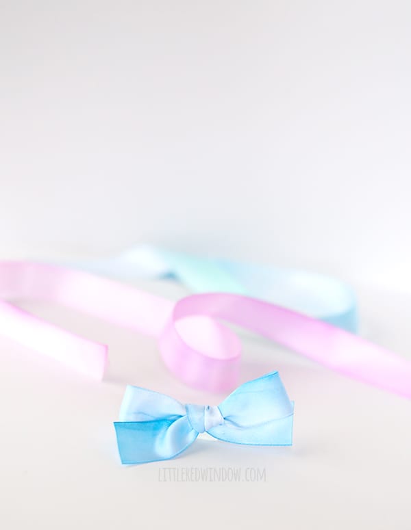 Handpainted Watercolor Ribbon Hair Bows, these are so easy to make and the results are gorgeous! | littleredwindow.com