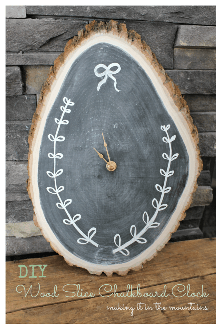 diy-wood-slice-chalkboard-clock-making-it-in-the-mountains