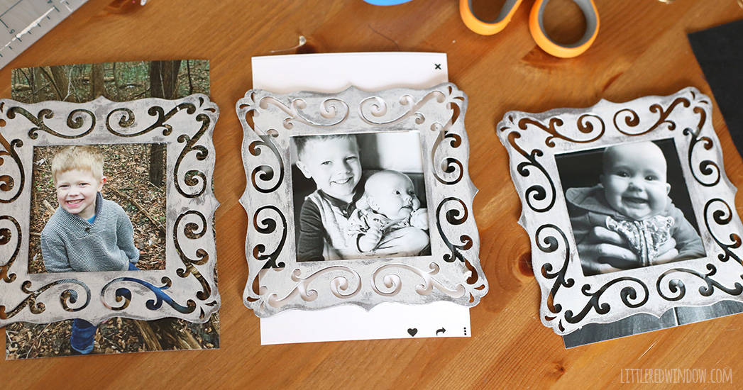 Make your own adorable folding picture frame to display your favorite snapshots! | littleredwindow.com