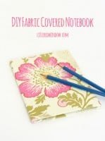 small fabric wrapped notebook