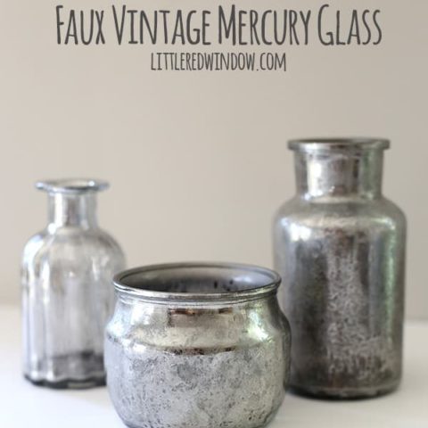 Diy Faux Vintage Mercury Glass Little, How To Make A Mirror Into Mercury Glass