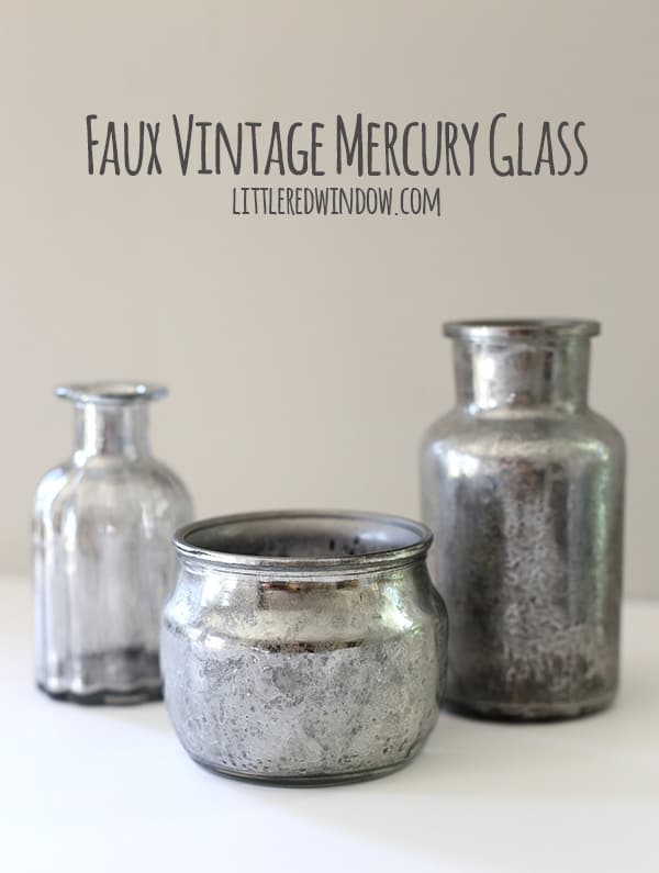 Diy Faux Vintage Mercury Glass Little, How To Make Mirror Mercury Glass