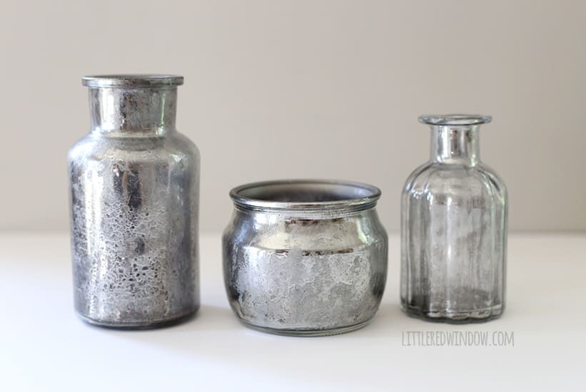 DIY Faux Vintage Mercury Glass tutorial! | littleredwindow.com