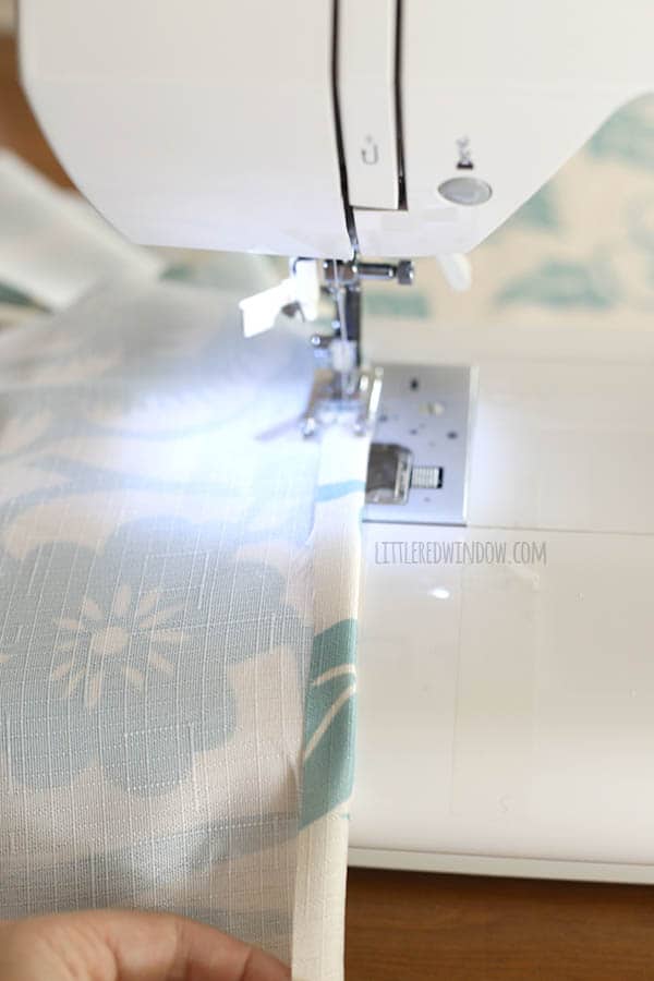 10 Minute DIY Pillow Cover with buttons! You won't believe what it's made from! | littleredwindow.com