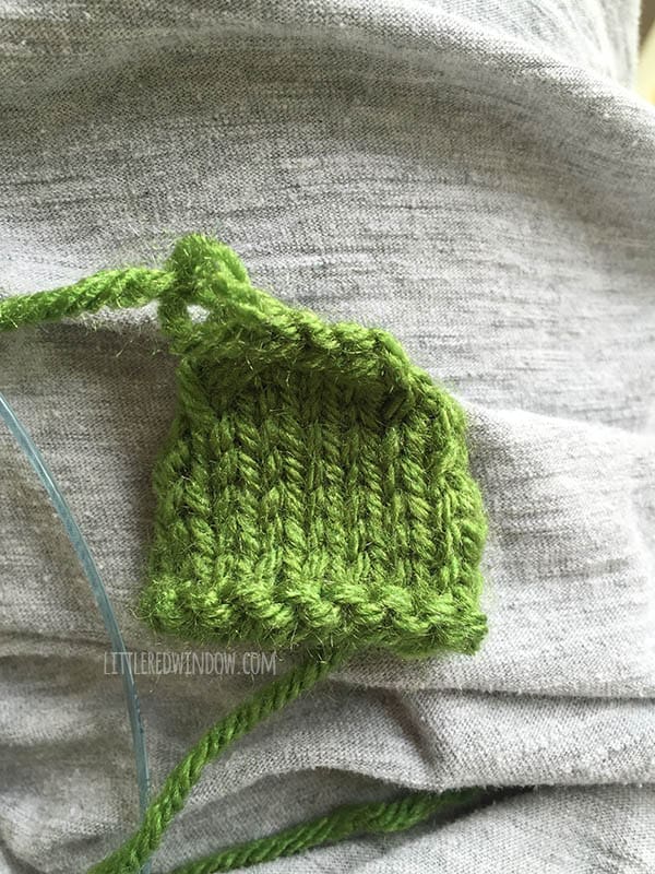 Funny Frog Baby Hat Free Knitting Pattern Process Photos | littleredwindow.com