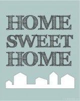home sweet home printable