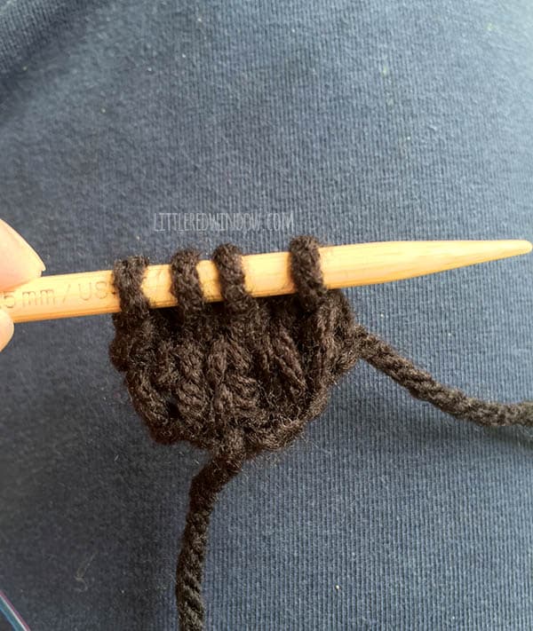 Little Ladybug Hat Free Knitting Pattern Process | littleredwindow.com